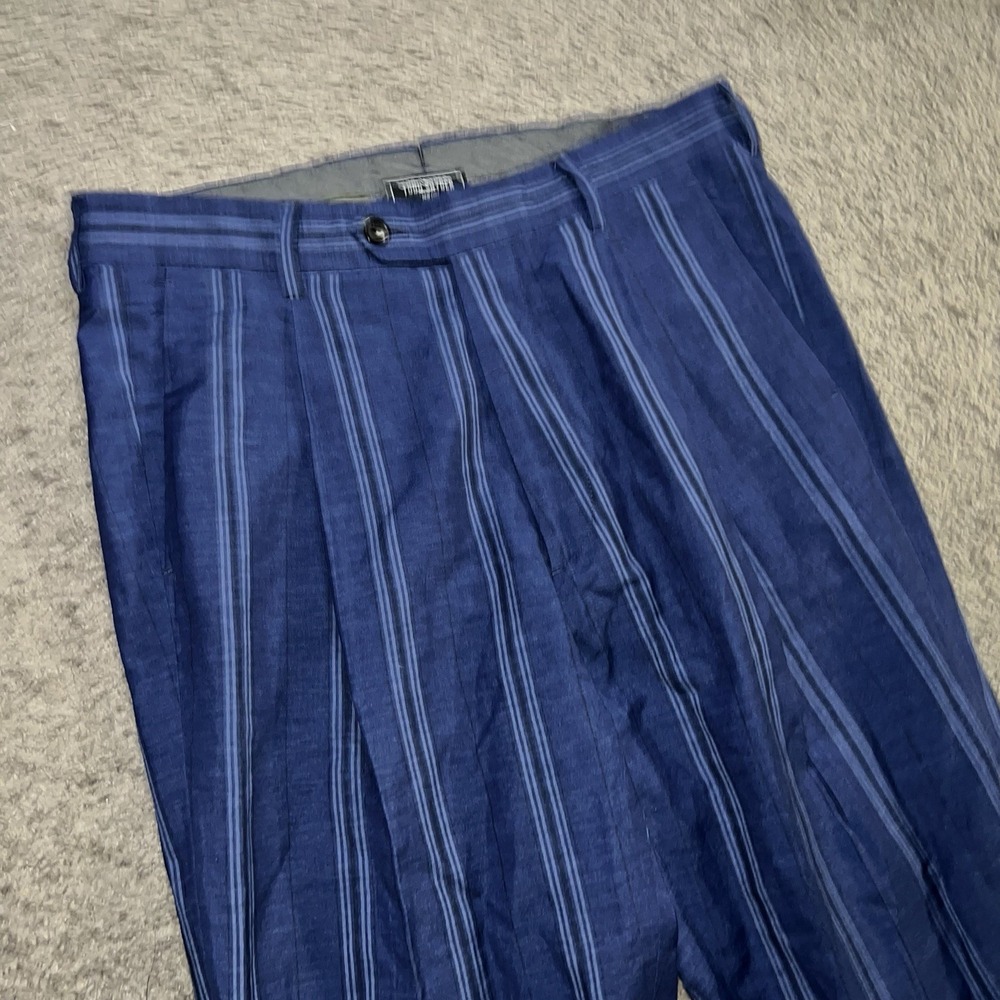 Todd Snyder Pinstripe Sutton Dress Suit Trousers Pants Men 31x25 Navy Wool Blend